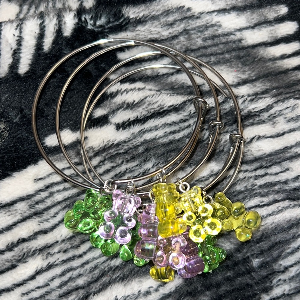 Gummy bear bangle bracelet